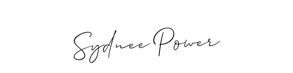 This is the best signature style for the Sydnee Power name. Also you like these signature font (Allison_Script). Mix name signature. Sydnee Power signature style 2 images and pictures png