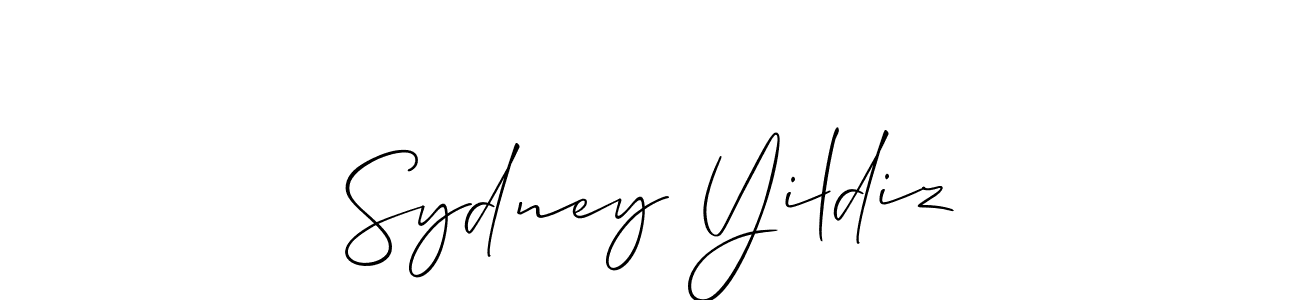 How to make Sydney Yildiz signature? Allison_Script is a professional autograph style. Create handwritten signature for Sydney Yildiz name. Sydney Yildiz signature style 2 images and pictures png