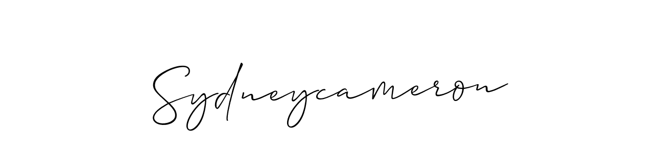 How to make Sydneycameron name signature. Use Allison_Script style for creating short signs online. This is the latest handwritten sign. Sydneycameron signature style 2 images and pictures png