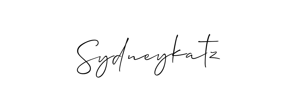 if you are searching for the best signature style for your name Sydneykatz. so please give up your signature search. here we have designed multiple signature styles  using Allison_Script. Sydneykatz signature style 2 images and pictures png