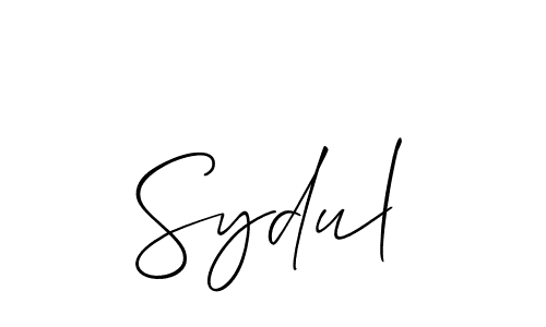 Design your own signature with our free online signature maker. With this signature software, you can create a handwritten (Allison_Script) signature for name Sydul. Sydul signature style 2 images and pictures png