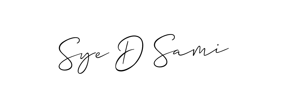 Also You can easily find your signature by using the search form. We will create Sye D Sami name handwritten signature images for you free of cost using Allison_Script sign style. Sye D Sami signature style 2 images and pictures png