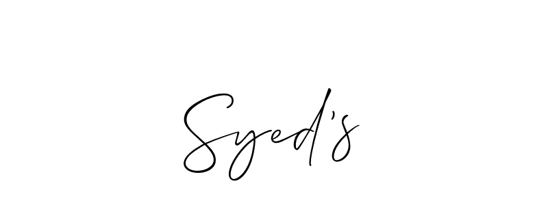 Best and Professional Signature Style for Syed’s. Allison_Script Best Signature Style Collection. Syed’s signature style 2 images and pictures png