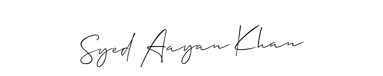Once you've used our free online signature maker to create your best signature Allison_Script style, it's time to enjoy all of the benefits that Syed Aayan Khan name signing documents. Syed Aayan Khan signature style 2 images and pictures png