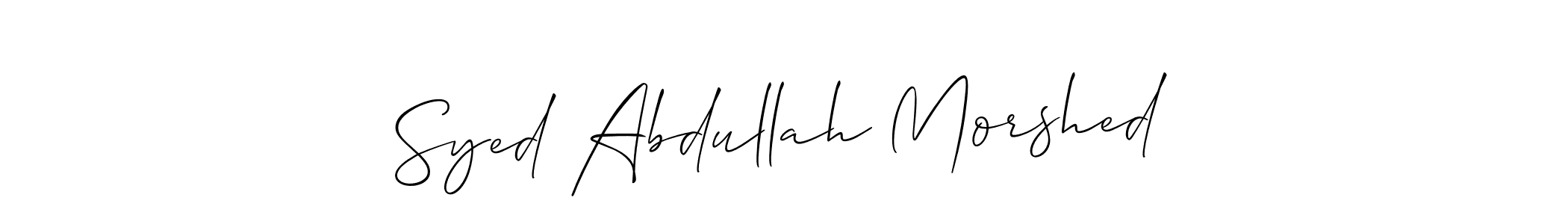 How to make Syed Abdullah Morshed signature? Allison_Script is a professional autograph style. Create handwritten signature for Syed Abdullah Morshed name. Syed Abdullah Morshed signature style 2 images and pictures png