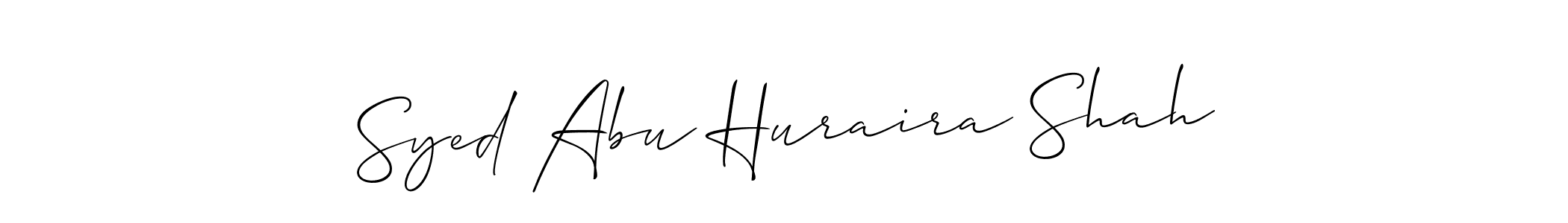The best way (Allison_Script) to make a short signature is to pick only two or three words in your name. The name Syed Abu Huraira Shah include a total of six letters. For converting this name. Syed Abu Huraira Shah signature style 2 images and pictures png