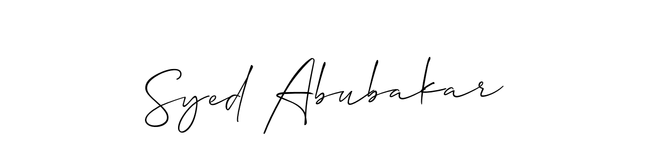 Make a beautiful signature design for name Syed Abubakar. Use this online signature maker to create a handwritten signature for free. Syed Abubakar signature style 2 images and pictures png