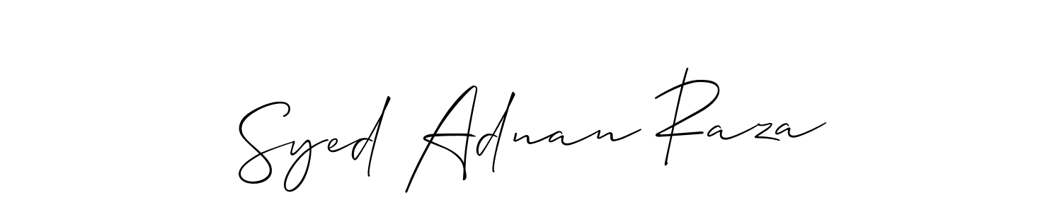 You can use this online signature creator to create a handwritten signature for the name Syed Adnan Raza. This is the best online autograph maker. Syed Adnan Raza signature style 2 images and pictures png