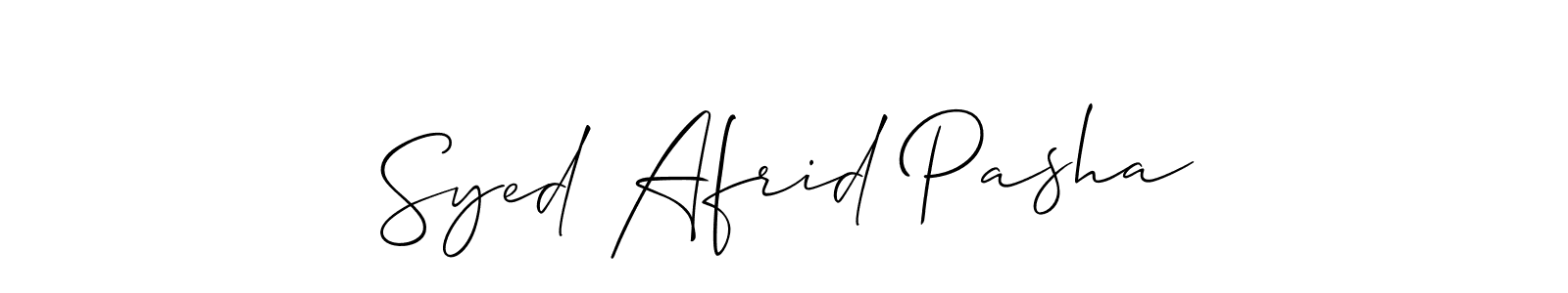 Once you've used our free online signature maker to create your best signature Allison_Script style, it's time to enjoy all of the benefits that Syed Afrid Pasha name signing documents. Syed Afrid Pasha signature style 2 images and pictures png
