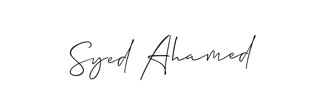 Make a beautiful signature design for name Syed Ahamed. Use this online signature maker to create a handwritten signature for free. Syed Ahamed signature style 2 images and pictures png