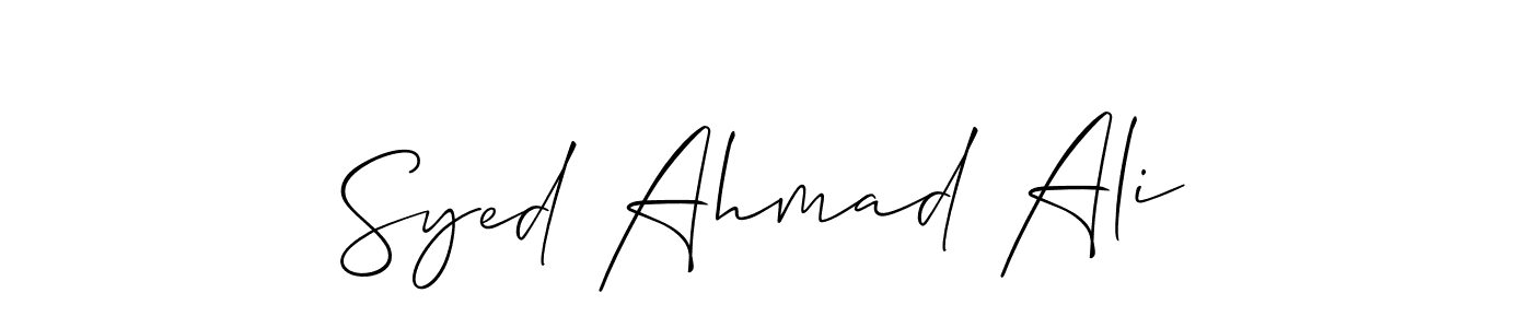 Best and Professional Signature Style for Syed Ahmad Ali. Allison_Script Best Signature Style Collection. Syed Ahmad Ali signature style 2 images and pictures png