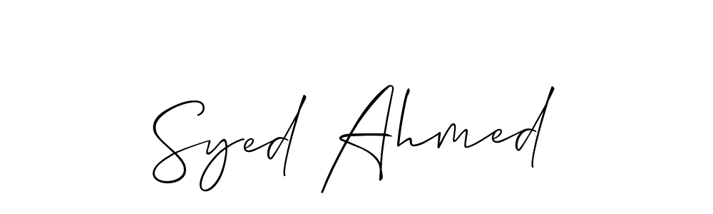 Allison_Script is a professional signature style that is perfect for those who want to add a touch of class to their signature. It is also a great choice for those who want to make their signature more unique. Get Syed Ahmed name to fancy signature for free. Syed Ahmed signature style 2 images and pictures png