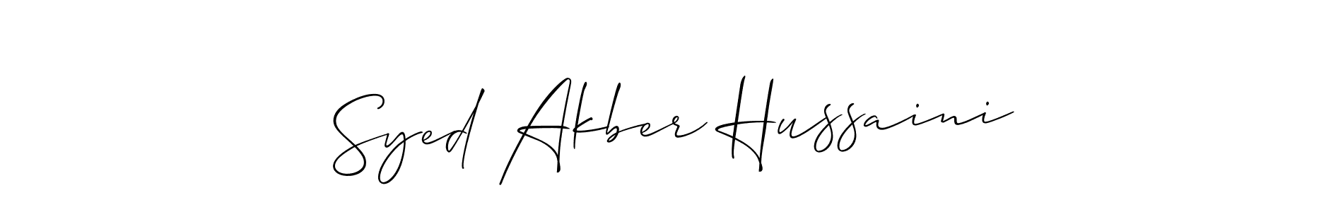 Once you've used our free online signature maker to create your best signature Allison_Script style, it's time to enjoy all of the benefits that Syed Akber Hussaini name signing documents. Syed Akber Hussaini signature style 2 images and pictures png