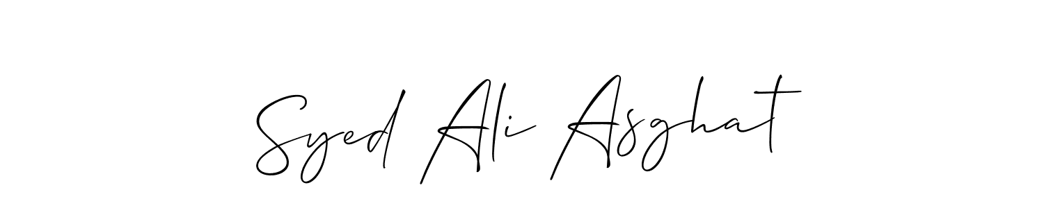 Best and Professional Signature Style for Syed Ali Asghat. Allison_Script Best Signature Style Collection. Syed Ali Asghat signature style 2 images and pictures png