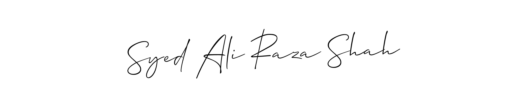 Once you've used our free online signature maker to create your best signature Allison_Script style, it's time to enjoy all of the benefits that Syed Ali Raza Shah name signing documents. Syed Ali Raza Shah signature style 2 images and pictures png