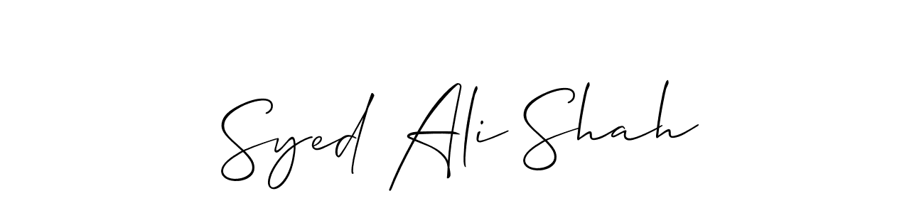 You should practise on your own different ways (Allison_Script) to write your name (Syed Ali Shah) in signature. don't let someone else do it for you. Syed Ali Shah signature style 2 images and pictures png