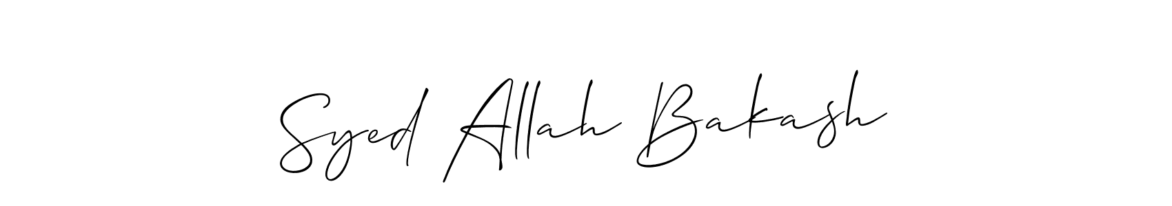 Make a short Syed Allah Bakash signature style. Manage your documents anywhere anytime using Allison_Script. Create and add eSignatures, submit forms, share and send files easily. Syed Allah Bakash signature style 2 images and pictures png