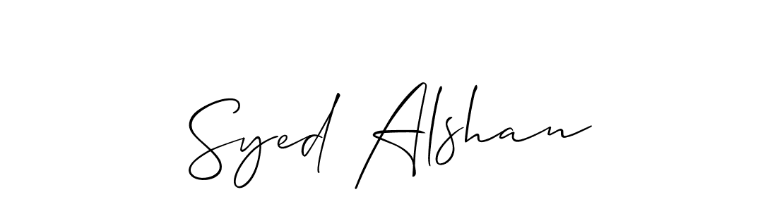 You can use this online signature creator to create a handwritten signature for the name Syed Alshan. This is the best online autograph maker. Syed Alshan signature style 2 images and pictures png