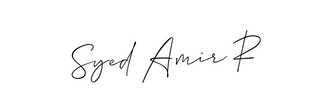 Once you've used our free online signature maker to create your best signature Allison_Script style, it's time to enjoy all of the benefits that Syed Amir R name signing documents. Syed Amir R signature style 2 images and pictures png
