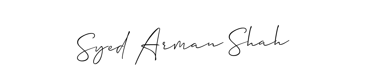 Make a beautiful signature design for name Syed Arman Shah. Use this online signature maker to create a handwritten signature for free. Syed Arman Shah signature style 2 images and pictures png