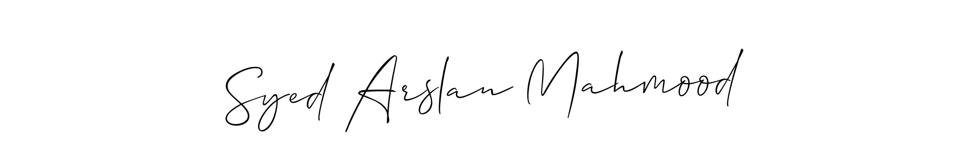 How to Draw Syed Arslan Mahmood signature style? Allison_Script is a latest design signature styles for name Syed Arslan Mahmood. Syed Arslan Mahmood signature style 2 images and pictures png