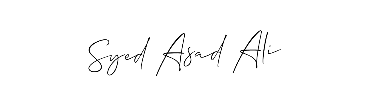 Best and Professional Signature Style for Syed Asad Ali. Allison_Script Best Signature Style Collection. Syed Asad Ali signature style 2 images and pictures png