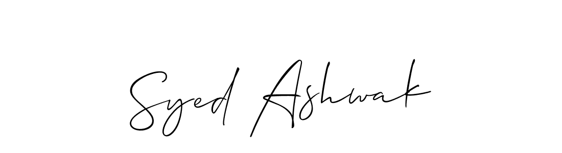 It looks lik you need a new signature style for name Syed Ashwak. Design unique handwritten (Allison_Script) signature with our free signature maker in just a few clicks. Syed Ashwak signature style 2 images and pictures png