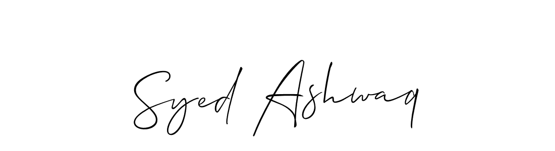 Similarly Allison_Script is the best handwritten signature design. Signature creator online .You can use it as an online autograph creator for name Syed Ashwaq. Syed Ashwaq signature style 2 images and pictures png