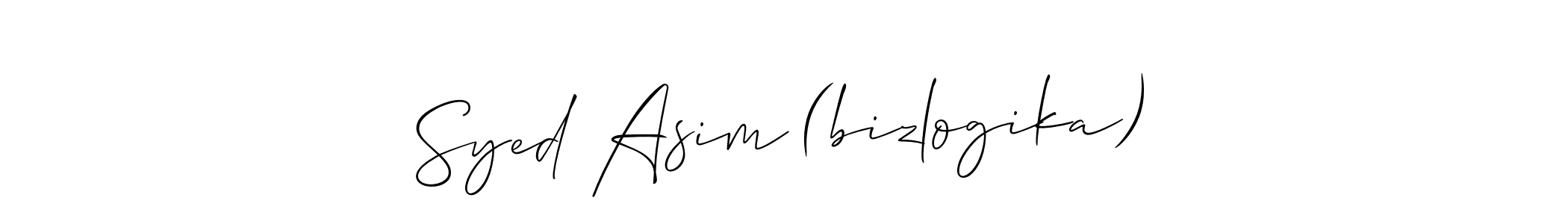 Here are the top 10 professional signature styles for the name Syed Asim (bizlogika). These are the best autograph styles you can use for your name. Syed Asim (bizlogika) signature style 2 images and pictures png