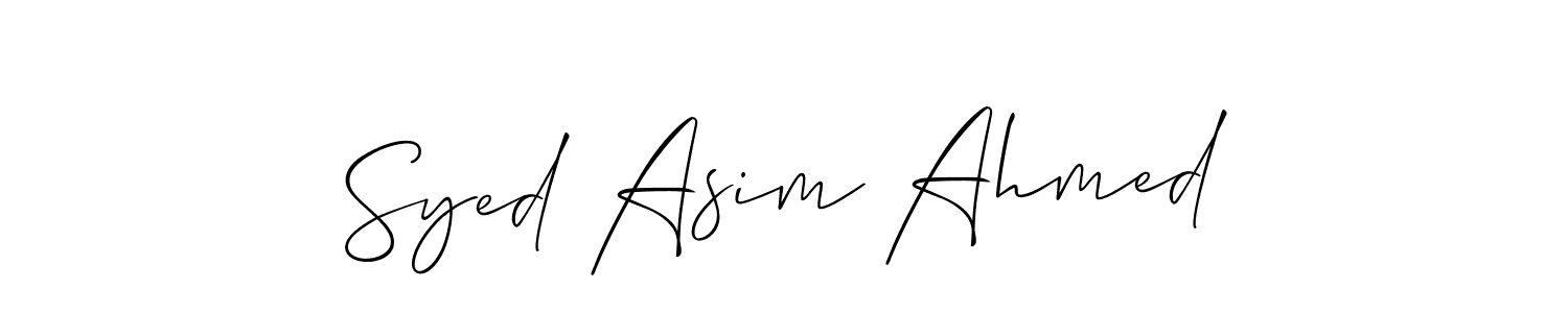 Make a beautiful signature design for name Syed Asim Ahmed. Use this online signature maker to create a handwritten signature for free. Syed Asim Ahmed signature style 2 images and pictures png