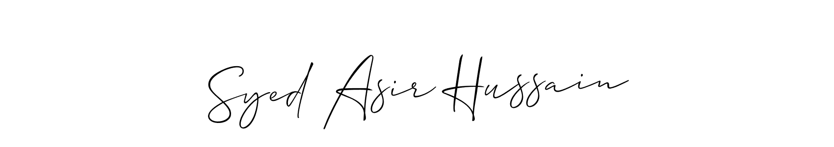 Best and Professional Signature Style for Syed Asir Hussain. Allison_Script Best Signature Style Collection. Syed Asir Hussain signature style 2 images and pictures png