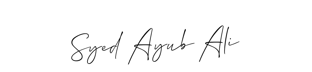 This is the best signature style for the Syed Ayub Ali name. Also you like these signature font (Allison_Script). Mix name signature. Syed Ayub Ali signature style 2 images and pictures png