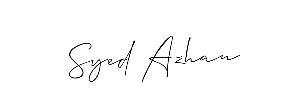 How to Draw Syed Azhan signature style? Allison_Script is a latest design signature styles for name Syed Azhan. Syed Azhan signature style 2 images and pictures png