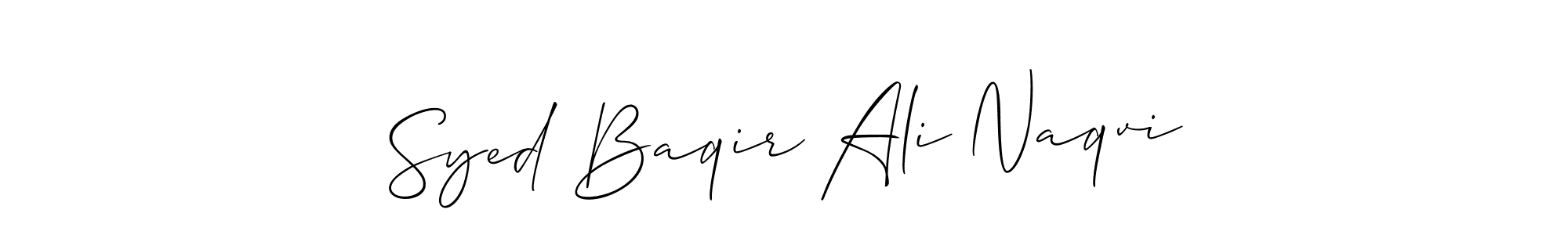 You can use this online signature creator to create a handwritten signature for the name Syed Baqir Ali Naqvi. This is the best online autograph maker. Syed Baqir Ali Naqvi signature style 2 images and pictures png