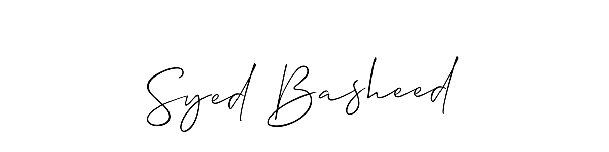 Make a beautiful signature design for name Syed Basheed. Use this online signature maker to create a handwritten signature for free. Syed Basheed signature style 2 images and pictures png