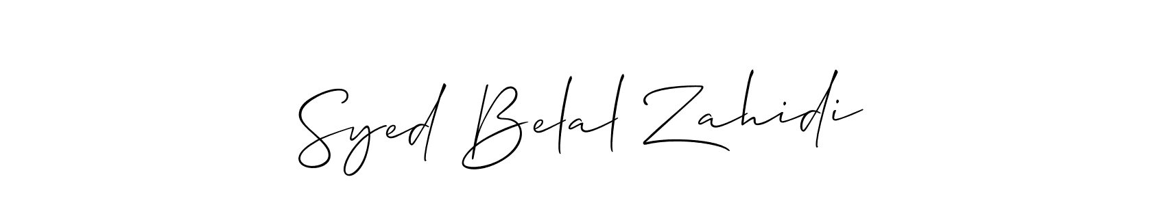 Best and Professional Signature Style for Syed Belal Zahidi. Allison_Script Best Signature Style Collection. Syed Belal Zahidi signature style 2 images and pictures png