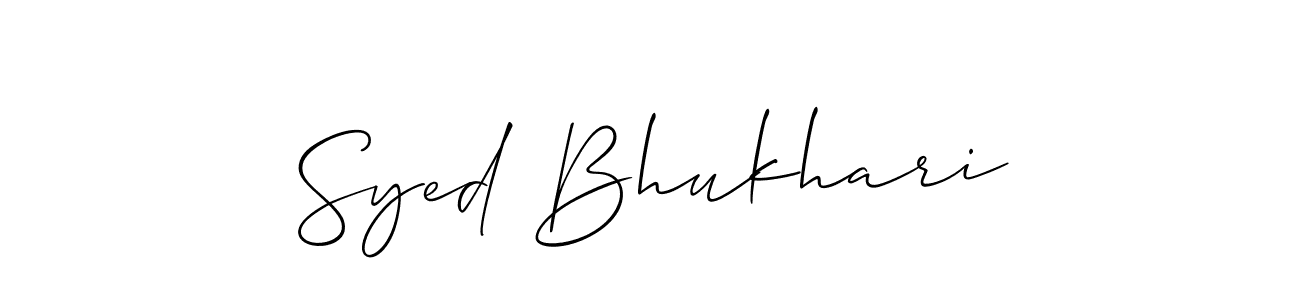 This is the best signature style for the Syed Bhukhari name. Also you like these signature font (Allison_Script). Mix name signature. Syed Bhukhari signature style 2 images and pictures png
