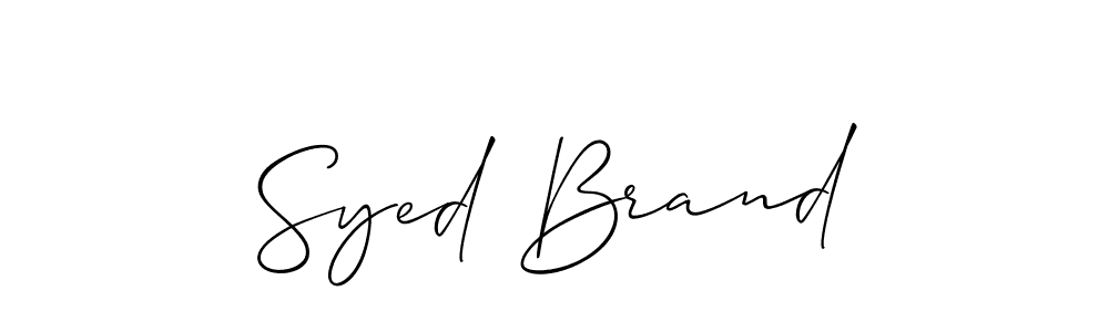 This is the best signature style for the Syed Brand name. Also you like these signature font (Allison_Script). Mix name signature. Syed Brand signature style 2 images and pictures png