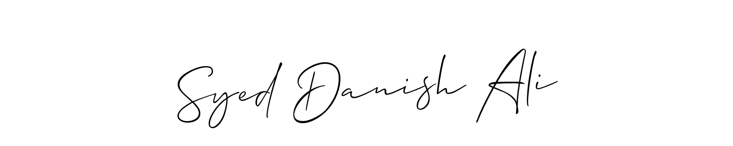 Best and Professional Signature Style for Syed Danish Ali. Allison_Script Best Signature Style Collection. Syed Danish Ali signature style 2 images and pictures png