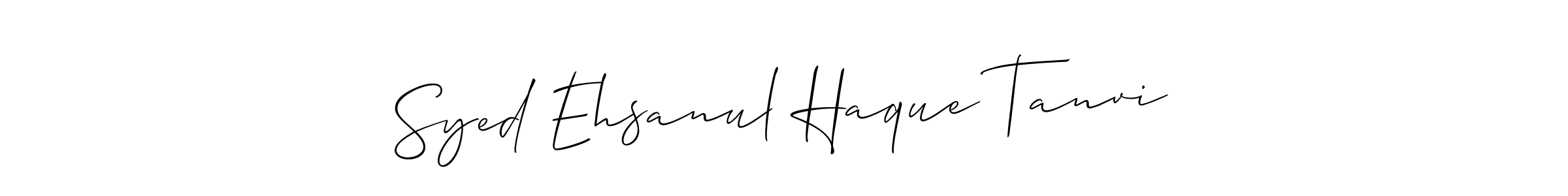 Make a beautiful signature design for name Syed Ehsanul Haque Tanvi. Use this online signature maker to create a handwritten signature for free. Syed Ehsanul Haque Tanvi signature style 2 images and pictures png