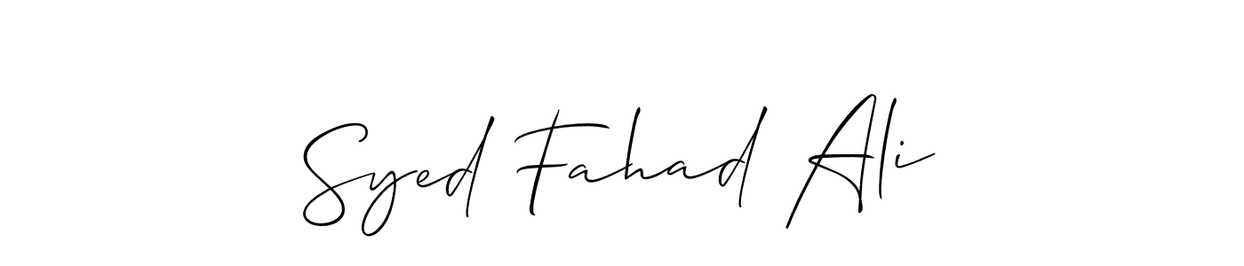 How to Draw Syed Fahad Ali signature style? Allison_Script is a latest design signature styles for name Syed Fahad Ali. Syed Fahad Ali signature style 2 images and pictures png