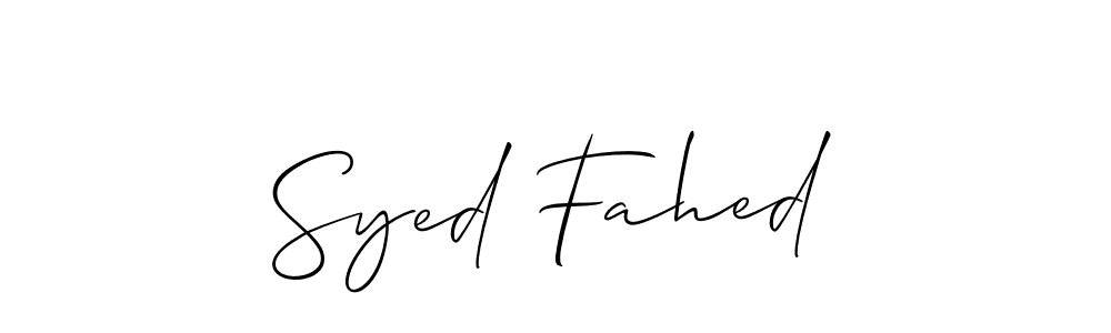 You can use this online signature creator to create a handwritten signature for the name Syed Fahed. This is the best online autograph maker. Syed Fahed signature style 2 images and pictures png