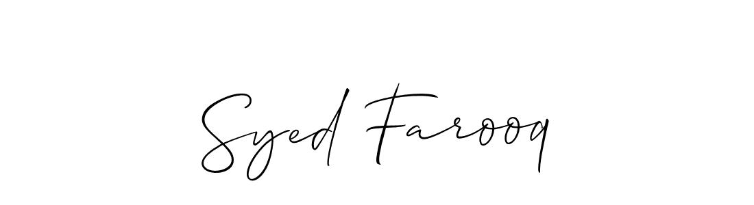 It looks lik you need a new signature style for name Syed Farooq. Design unique handwritten (Allison_Script) signature with our free signature maker in just a few clicks. Syed Farooq signature style 2 images and pictures png