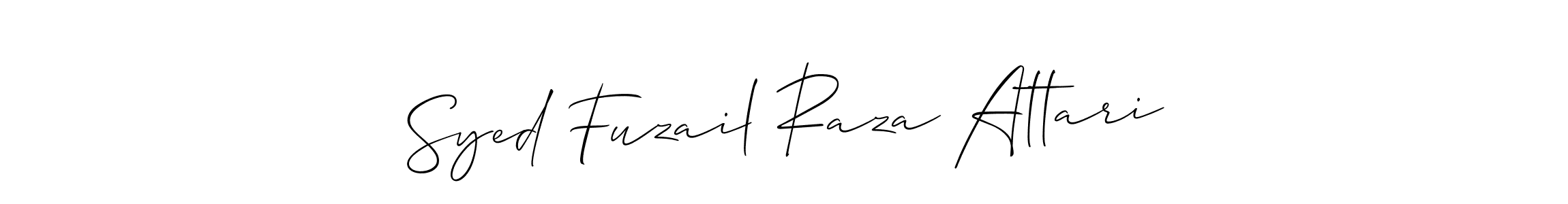if you are searching for the best signature style for your name Syed Fuzail Raza Attari. so please give up your signature search. here we have designed multiple signature styles  using Allison_Script. Syed Fuzail Raza Attari signature style 2 images and pictures png