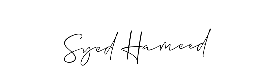 Once you've used our free online signature maker to create your best signature Allison_Script style, it's time to enjoy all of the benefits that Syed Hameed name signing documents. Syed Hameed signature style 2 images and pictures png