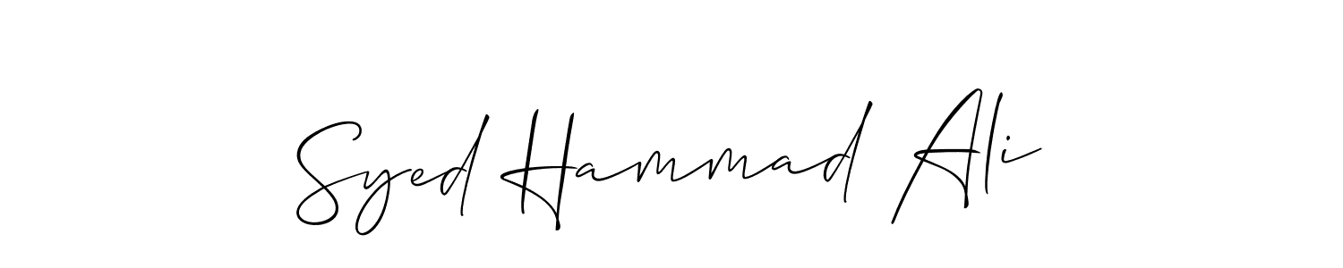 Make a beautiful signature design for name Syed Hammad Ali. Use this online signature maker to create a handwritten signature for free. Syed Hammad Ali signature style 2 images and pictures png