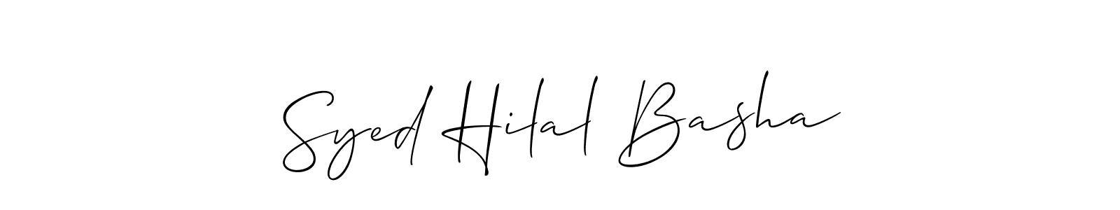 You can use this online signature creator to create a handwritten signature for the name Syed Hilal Basha. This is the best online autograph maker. Syed Hilal Basha signature style 2 images and pictures png