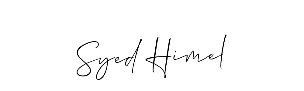 Make a beautiful signature design for name Syed Himel. With this signature (Allison_Script) style, you can create a handwritten signature for free. Syed Himel signature style 2 images and pictures png