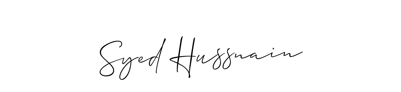 Similarly Allison_Script is the best handwritten signature design. Signature creator online .You can use it as an online autograph creator for name Syed Hussnain. Syed Hussnain signature style 2 images and pictures png