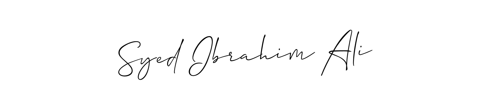 Best and Professional Signature Style for Syed Ibrahim Ali. Allison_Script Best Signature Style Collection. Syed Ibrahim Ali signature style 2 images and pictures png